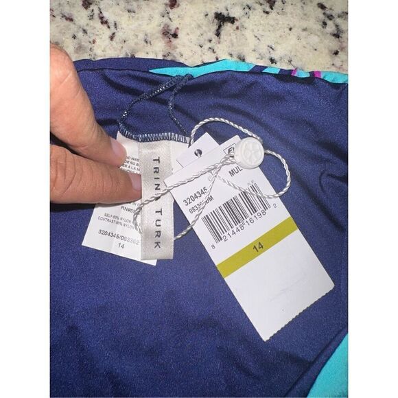 Trina Turk Women's Standard Wailea Tab Hipster Bikini Bottom - Picture 5 of 5